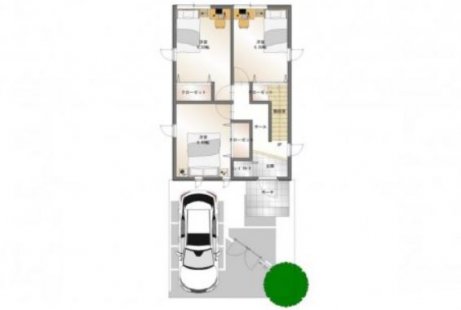 屋上庭園×暮らしやすさを追求した収納充実の間取り