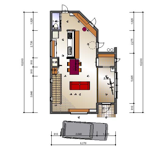 みんなが集まる土間リビングの家