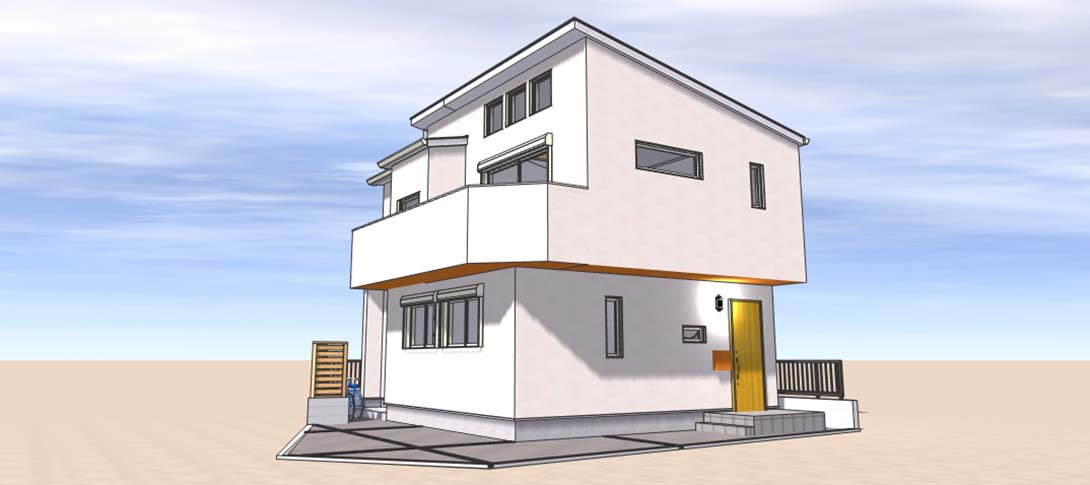 明るい２階リビング＆独立型キッチン