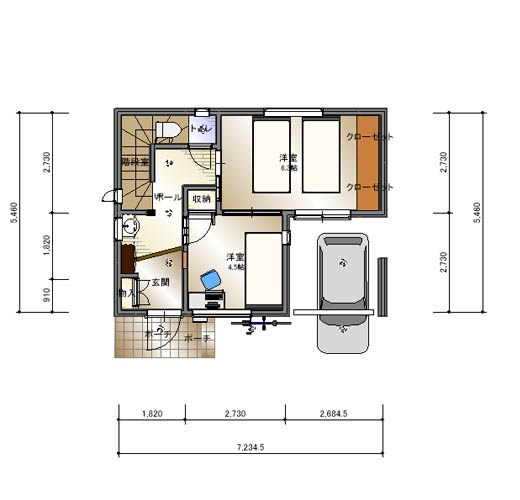 空間を最大限に有効活用２LDK+ロフト
