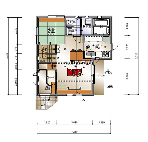 すべてがバランスの良い間取り