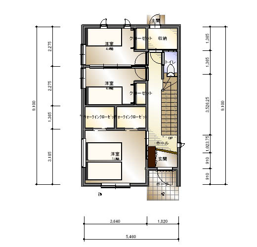 屋上を楽しむ２階リビング