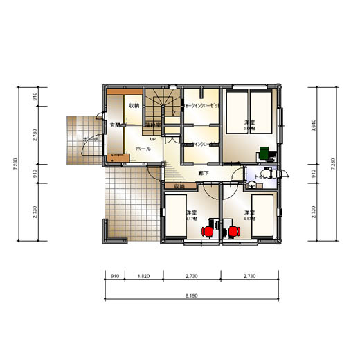ファミリークローゼットのある４LDK
