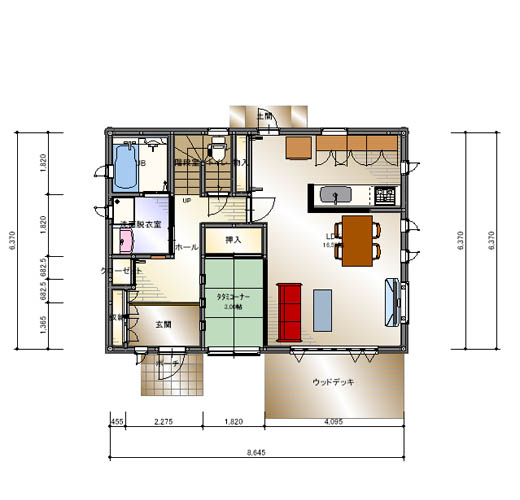 ご夫婦２人でゆったりと暮らす３LDK