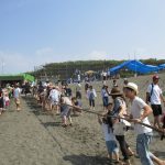 昨日は恒例の地引網大会。快晴でした！