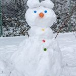 初めての雪遊び