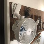 脱衣室に扇風機・・快適です